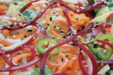 סלט שורשים קוריאני. צילום: דניאל לילה | סגנון: אורלי פלאי-ברונשטיין