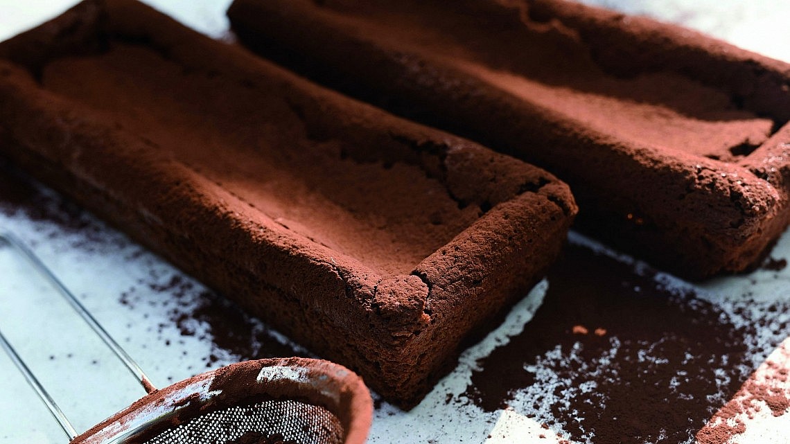 עוגת שוקולד ללא קמח של קונדיטוריה דלאל. צילום: מאיר כהן