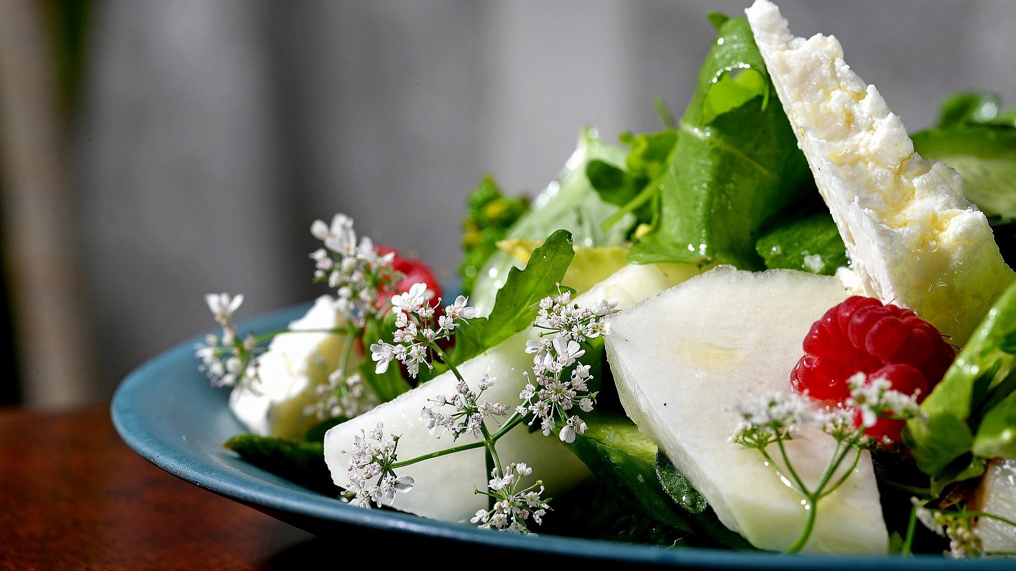 סלט קיץ ירוק של שף מושיקו גמליאלי. צילום: רן בירן