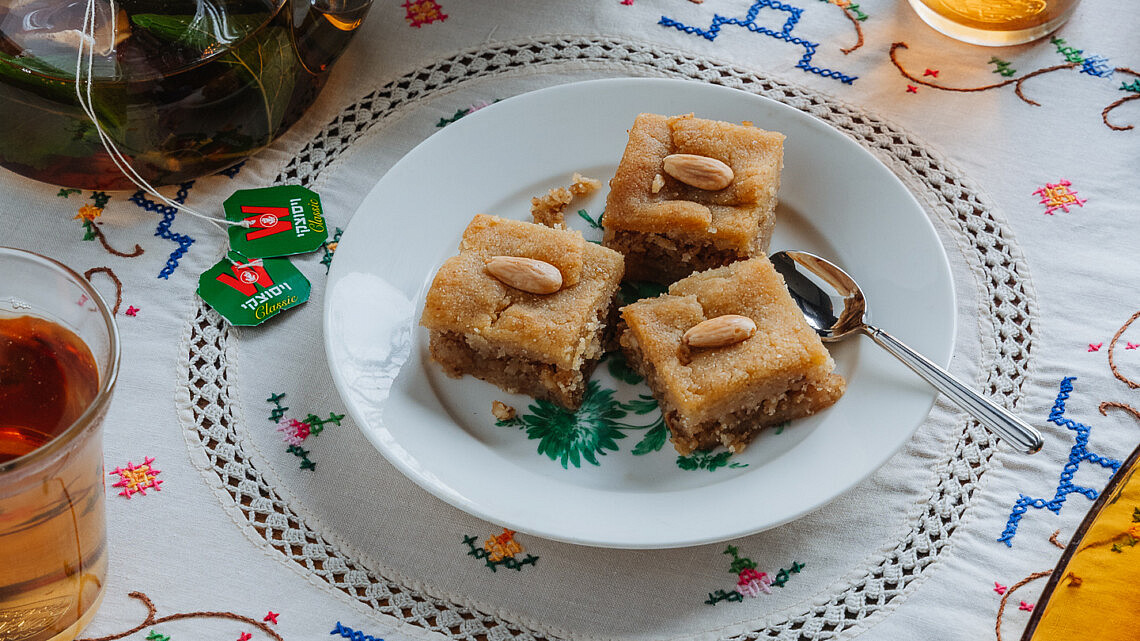 טישפישטיל - עוגת סולת של שף נמרוד נורמן | צילום: איתמר גינזבורג